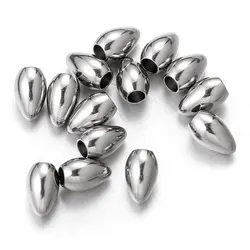 20pcs Stainless Steel 1.5/2/2.5mm End Bead Caps Leather Cord Crimp Tips DIY Fastener Crimp Finding Jewellery Making Supplies