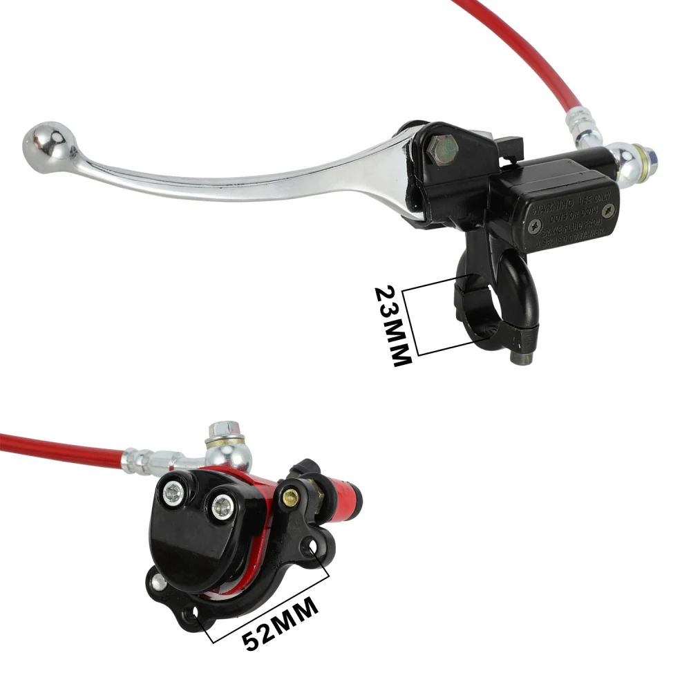Motorcycle Hydraulic Foot Brake Pedal Lever Pad Kit Set For CT100U Baja Doodle Bug DB30 212cc 79cc 97cc 100cc Off-Road Mini Bike