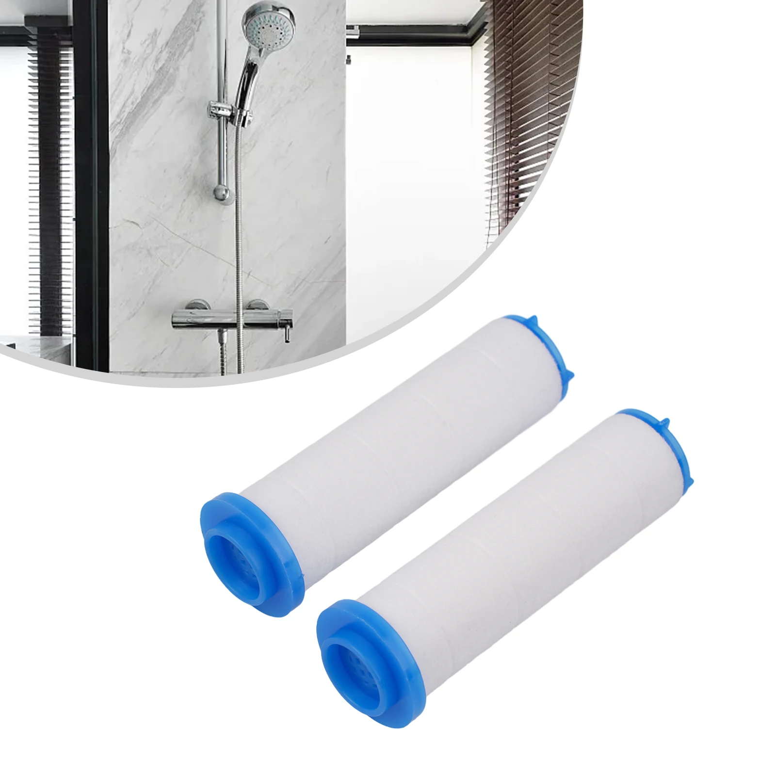 Высококачественный фильтрующий элемент, фильтр для душа, фильтр с хлопковым сердечником, очиститель воды, 2/5 шт., 64,5 мм, глубоко очищает, делает воду, свежестью