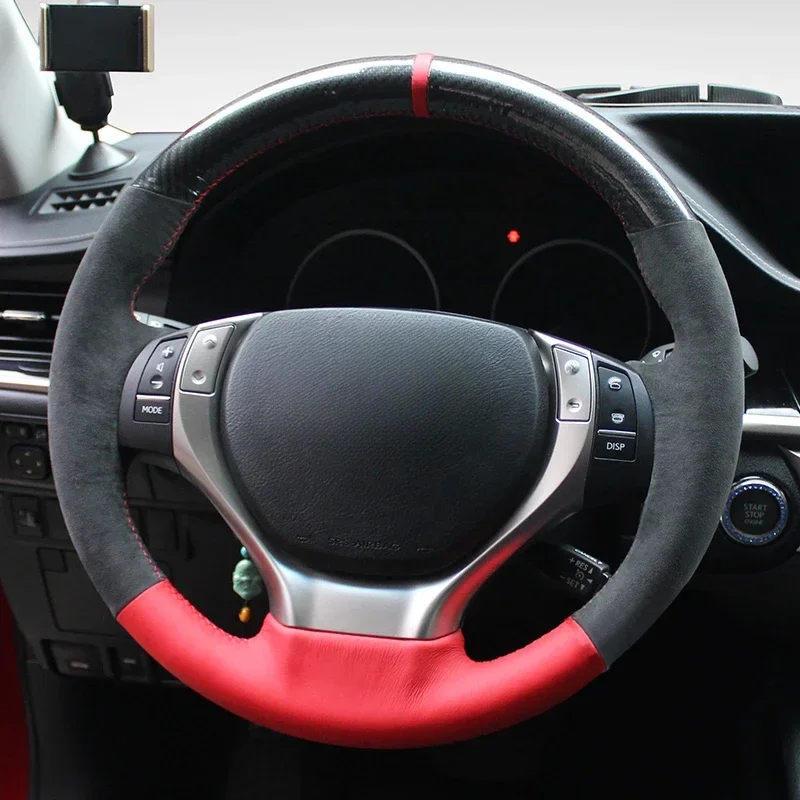 

Car Auto Interior Accessories Steering Wheel Cover for IS200t 250 300 350 F-Sport steering wheel wrap in alcantara