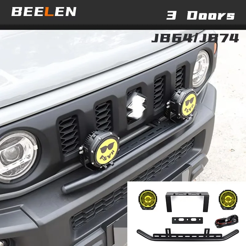 

Деталь модификации Jimny JB74 JB64 — усиленный кронштейн передней решетки, подходит для нескольких ламп, повышает стабильность освещения