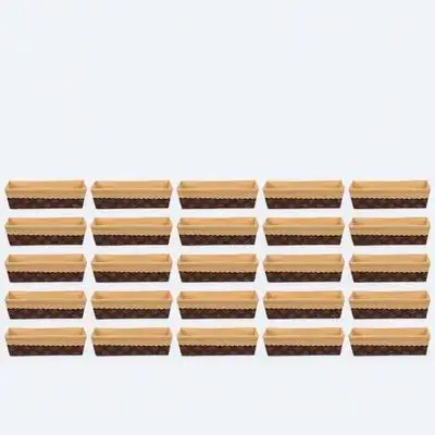 

25pcs Bread Loaf Mold Boat-Shaped Non-Stick Baking Pan For Cake Toast Dessert Reusable Kitchen Baking Mold Oven Safe