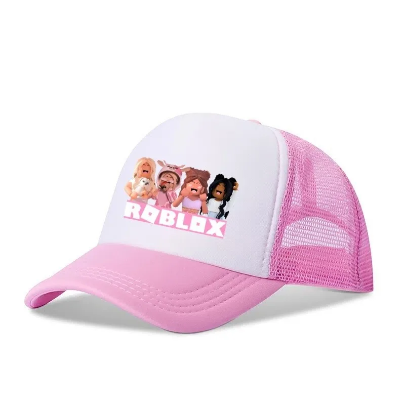 حار بيع Roblox الإبداعية الطرفية الكرتون لطيف قبعة بيسبول شبكة تنفس قبة القبعات الهيب هوب قبعة رياضية الضروريات اليومية #6