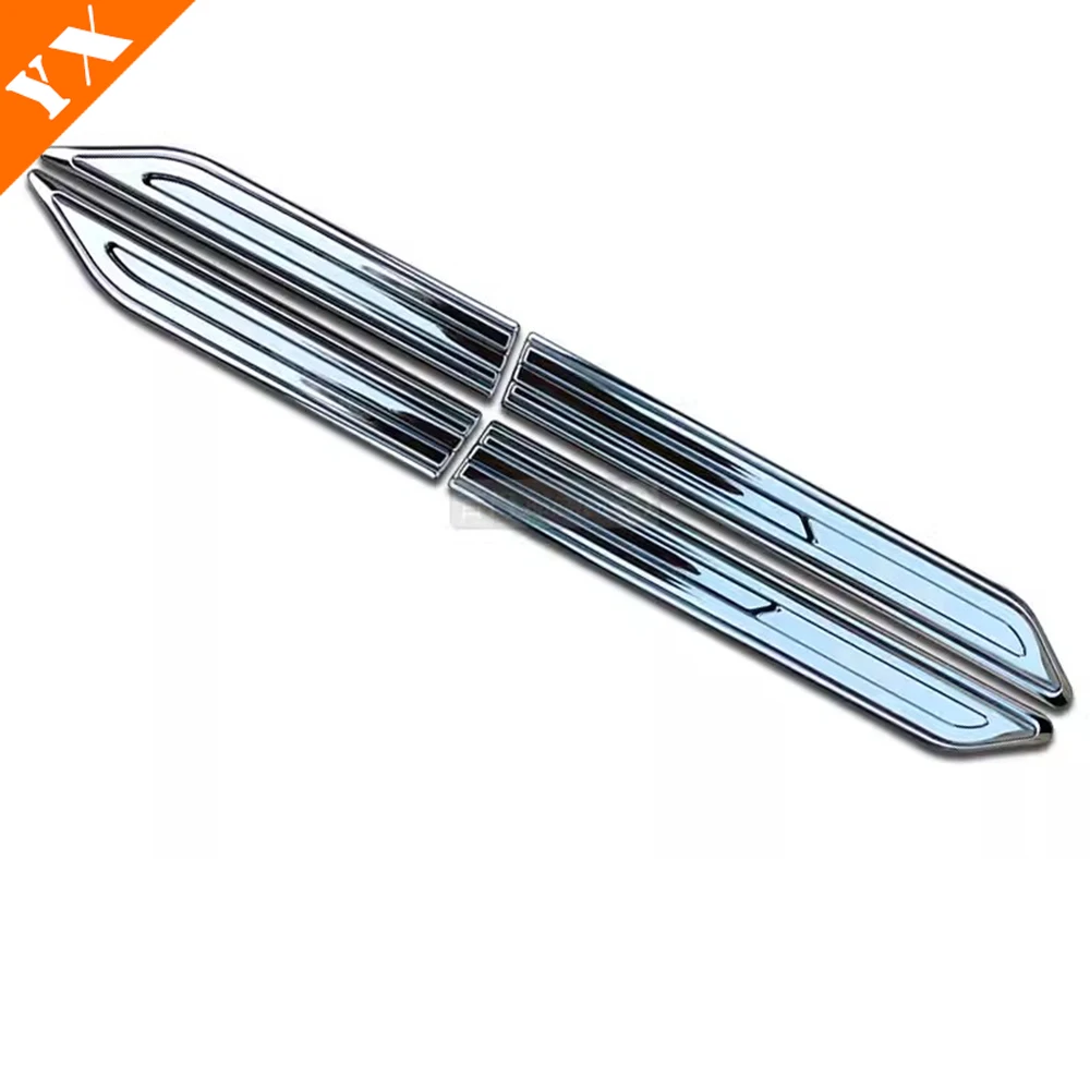 For BYD Destroyer 05 Accessories 2022-2024 Stainless Leaf Plate Car Fender Cover Car Windshield Spoiler Trim Exterior Moulding