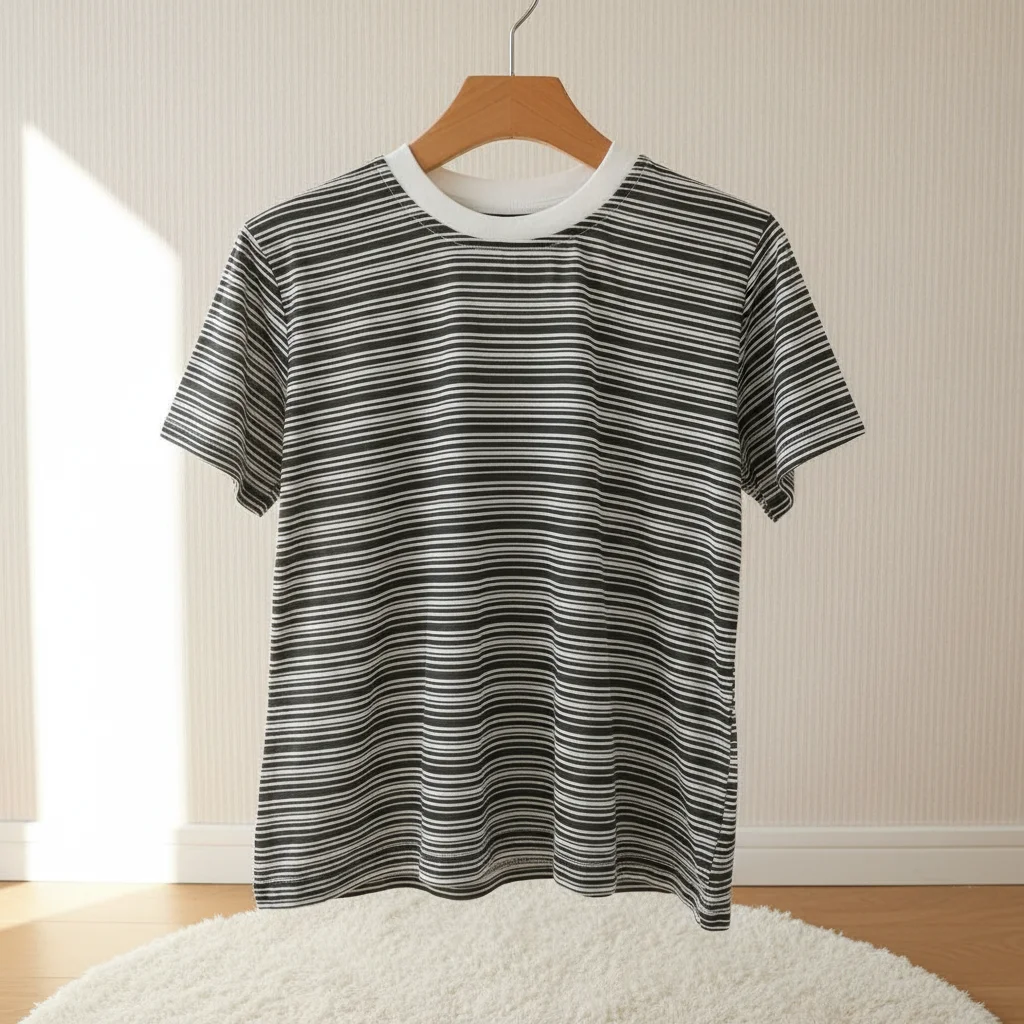 

SeasonSea Summer Boys Girls Striped T-shirt Cotton Short Sleeve O-neck Tops Kids Casual Loose Tee Children Fashion Clothes