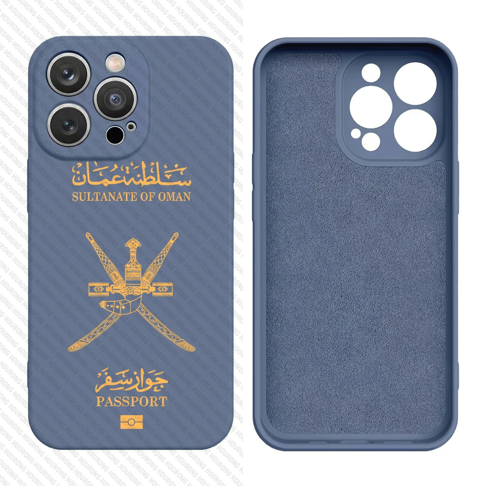 Oman Passport Cover Case for iPhone 16 15 14 13 12 11 Pro Max XS XR Mini 7 8 6S Plus 5 SE 2022