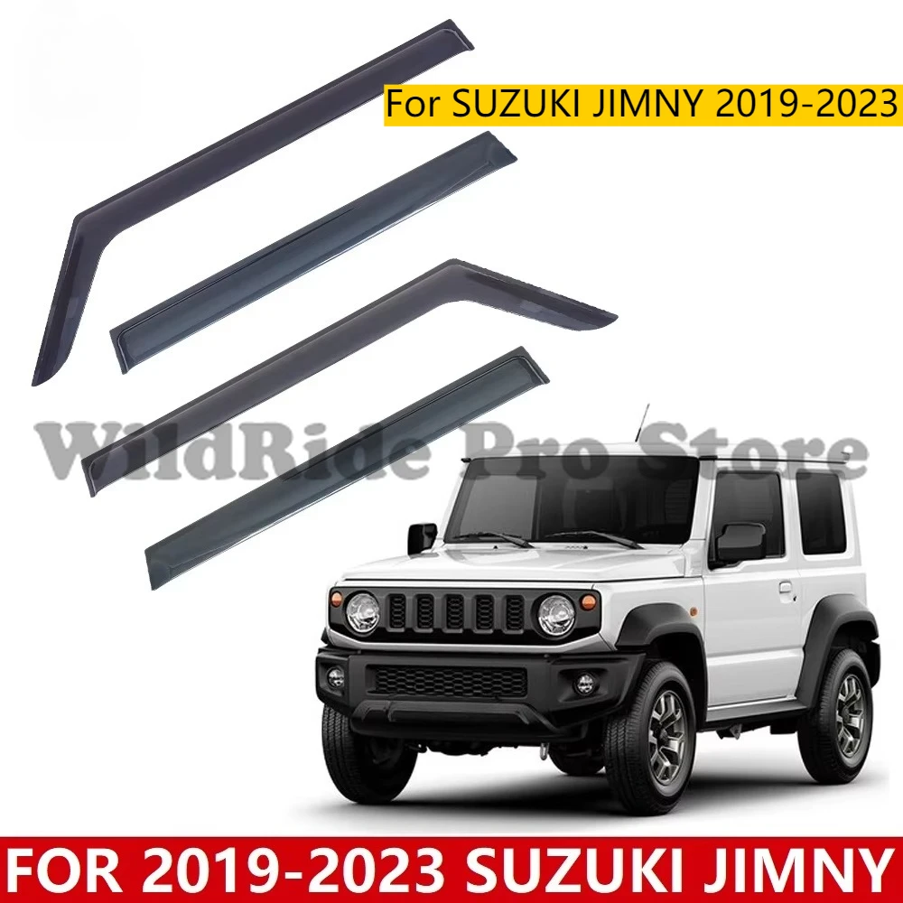 

Car Door Window Visor Side Deflector for SUZUKI JIMNY 2019-2023 Shade Sun Rain Shield Guard Exterior Accessories