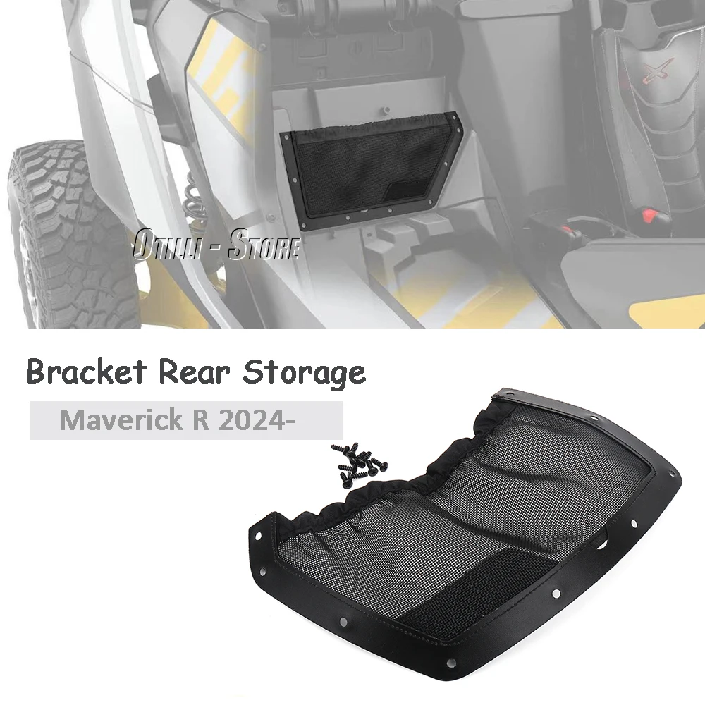 Voor Can-Am Maverick R 2024-Utv Voor Can-Am Maverick R Nieuwe Accessoires Polyester Rugleuning Achterste Opslag