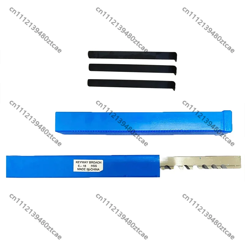 Push Type Keyway Broach Set A1 B1 C1 D1 E1 Type 2mm-18mm Sizes For CNC Lathe Milling Machine Tool Processing