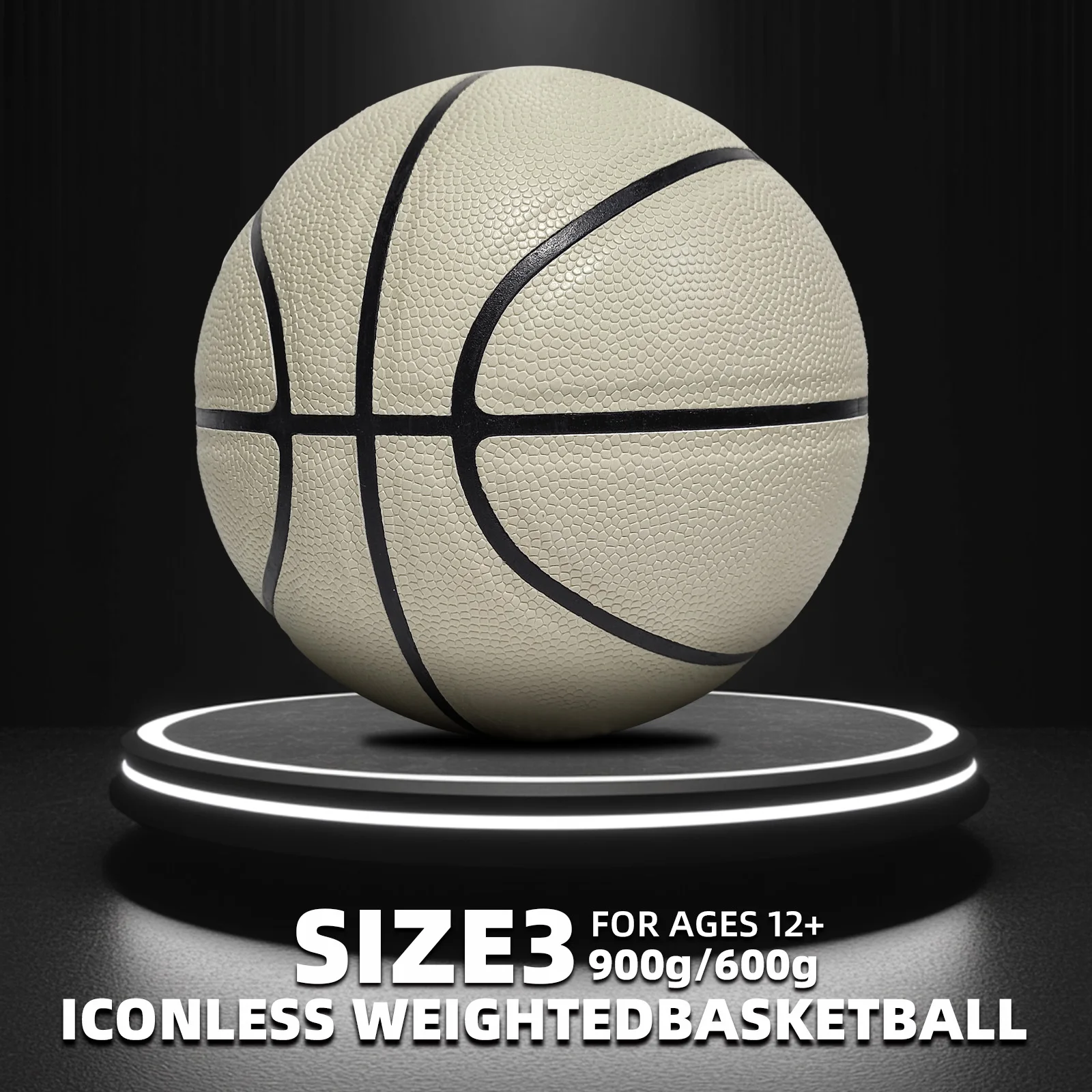 Professional Size 3 Small Ball Weighted Basketball,No Logo Trainer Heavy Basketball For Strength Training&Improving Ball Control