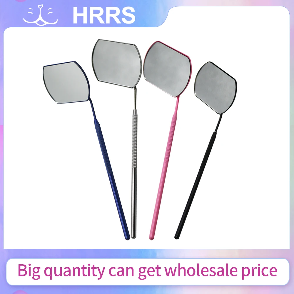 Espejo de pestañas para injerto de pestañas, belleza de aumento, mango largo para comprobar extensiones de pestañas postizas, herramientas de maquillaje, proveedor de espejos