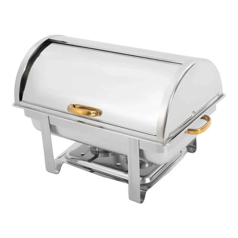 

9.5 QT 2 Chafing Dishes for Buffet Foldable Chafing Dish Buffet Set Chafing Dishes for Party Buffet & Catering Food Warmers