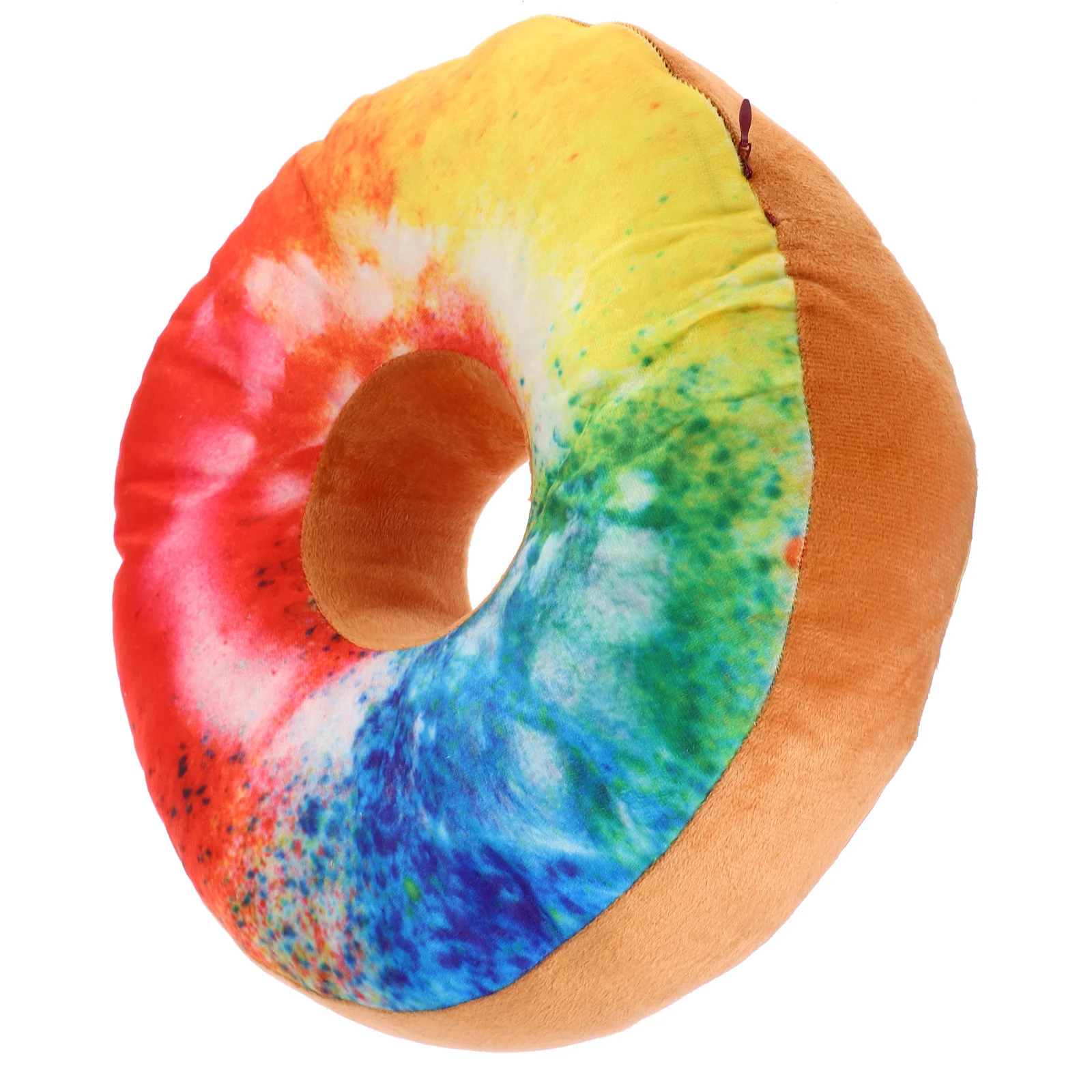 

1pc Chocolate Donut Pillow Soft Hugging Cushion For Bed Sofa Office Nap Support Doughnut Shaped Throw Pillow Stuffed