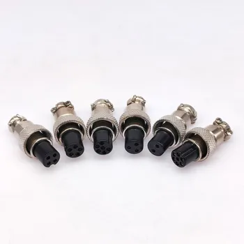 Alleen Vrouwelijke Plug 7/16 "GX12 Kabel Connector 2Pin3pin4pin 5pin6pin7Pin