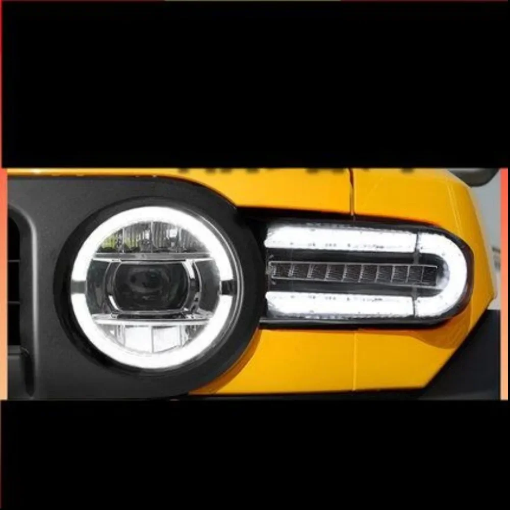 

Пара автомобильных полностью светодиодных фар для TOYOTA LAND CRUISER FJ 2007-20 DRL дневные ходовые огни желтый указатель поворота