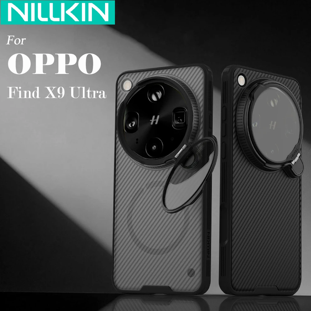 Nillkin For OPPO Find X9 Ultra Magnetic CamShield Prop Phone Case Camera Foldable Stand Back Cover