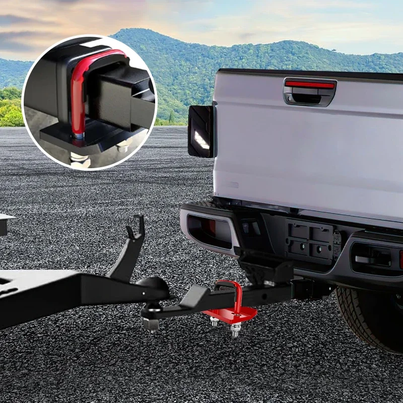 Universal Anti Rattle U Bolt Hitch Tightener Clamp Heavy Duty Carbon Steel Zinc for Trailer Truck Coupler Stabilizer