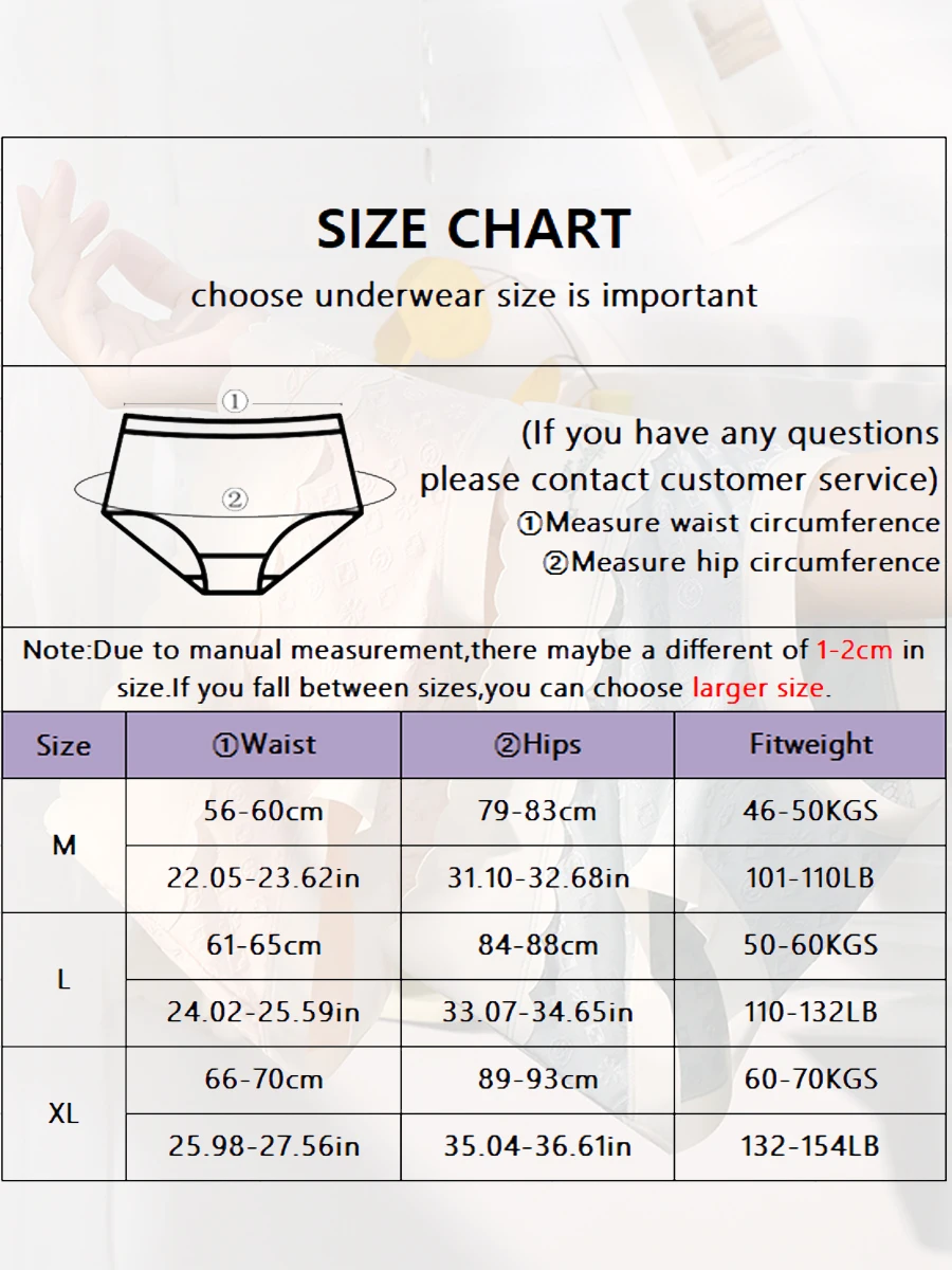 4PCS/Set Women Sexy Lingerie Panties Embroidery Pattern Design Middle Waist Female Underwear Ladies Underpant Breathable Briefs