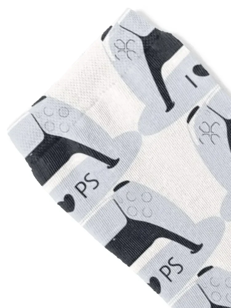 I love PS5 Socks bright garter christmass gift sports and leisure Boy Child Socks Women's