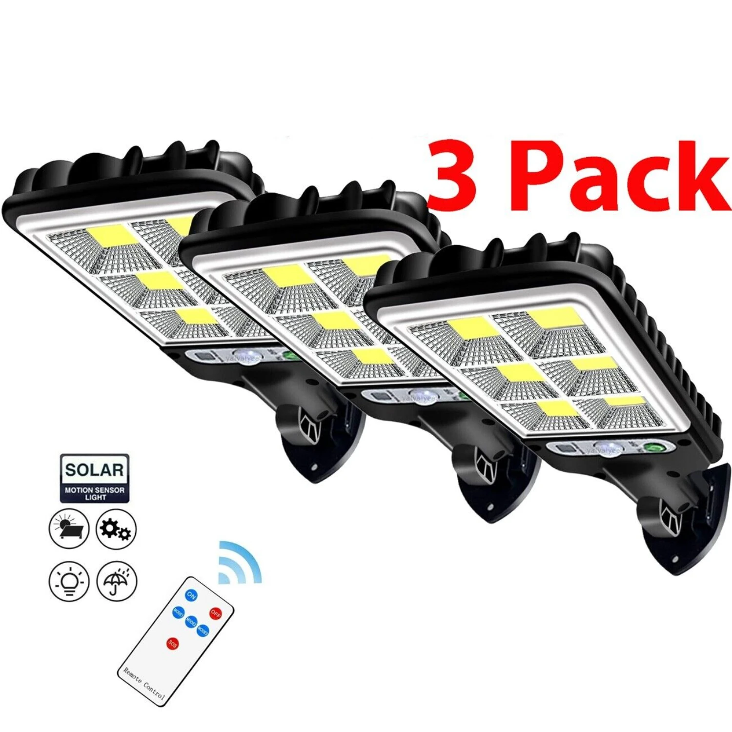 

Efficient, durable, and bright solar motion sensor LED street lamp for security lighting in garden, driveway, and yard. Long-las