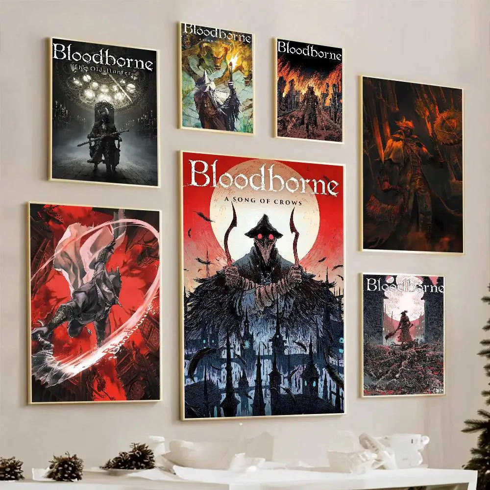Game Fantasy Bloodborne Video Gift Frameless Poster Personalized Gift For Lovers Customizable Decorative Home Decor