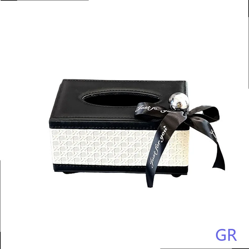 Premium Tissue Box Cover for Living Room, Multifunctional Remote Control Storage Napkin Holder view 5