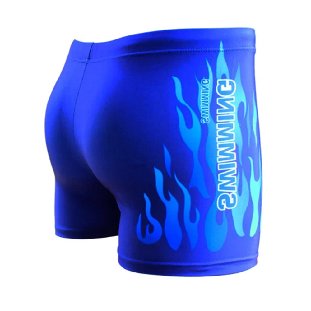 Männer Bademode Badeanzug Mens Schwimmen Shorts Badeanzug Schwimmen Pool Badehose Strand Briefs Flamme Boxer Badpak maillot de bain homme