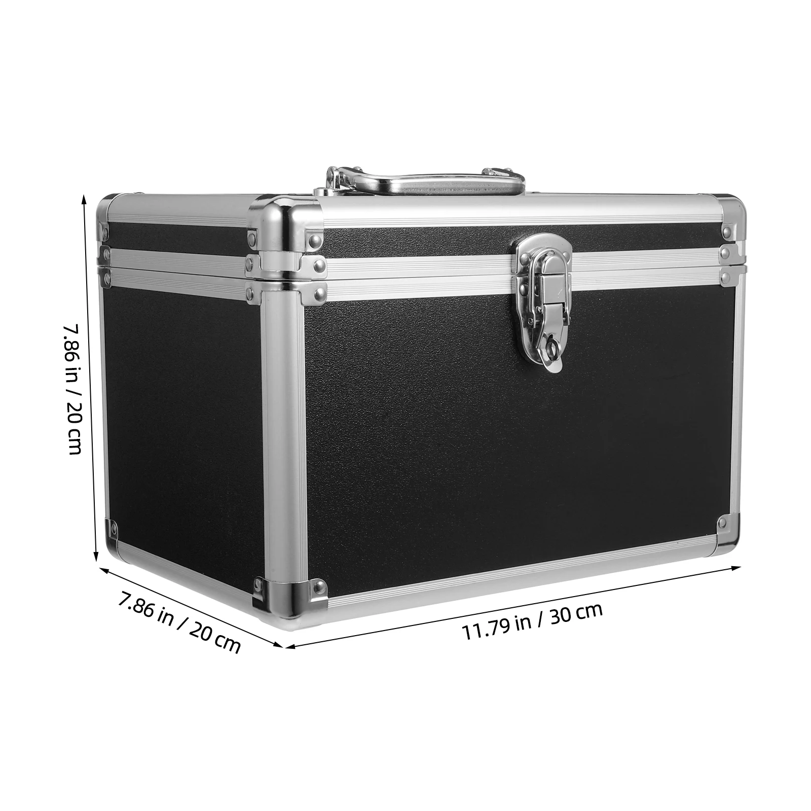 Caja de herramientas de aleación de aluminio, estuche rígido portátil, contenedor de almacenamiento de mano, maletín de Metal portátil para viajes en casa, trabajo al aire libre
