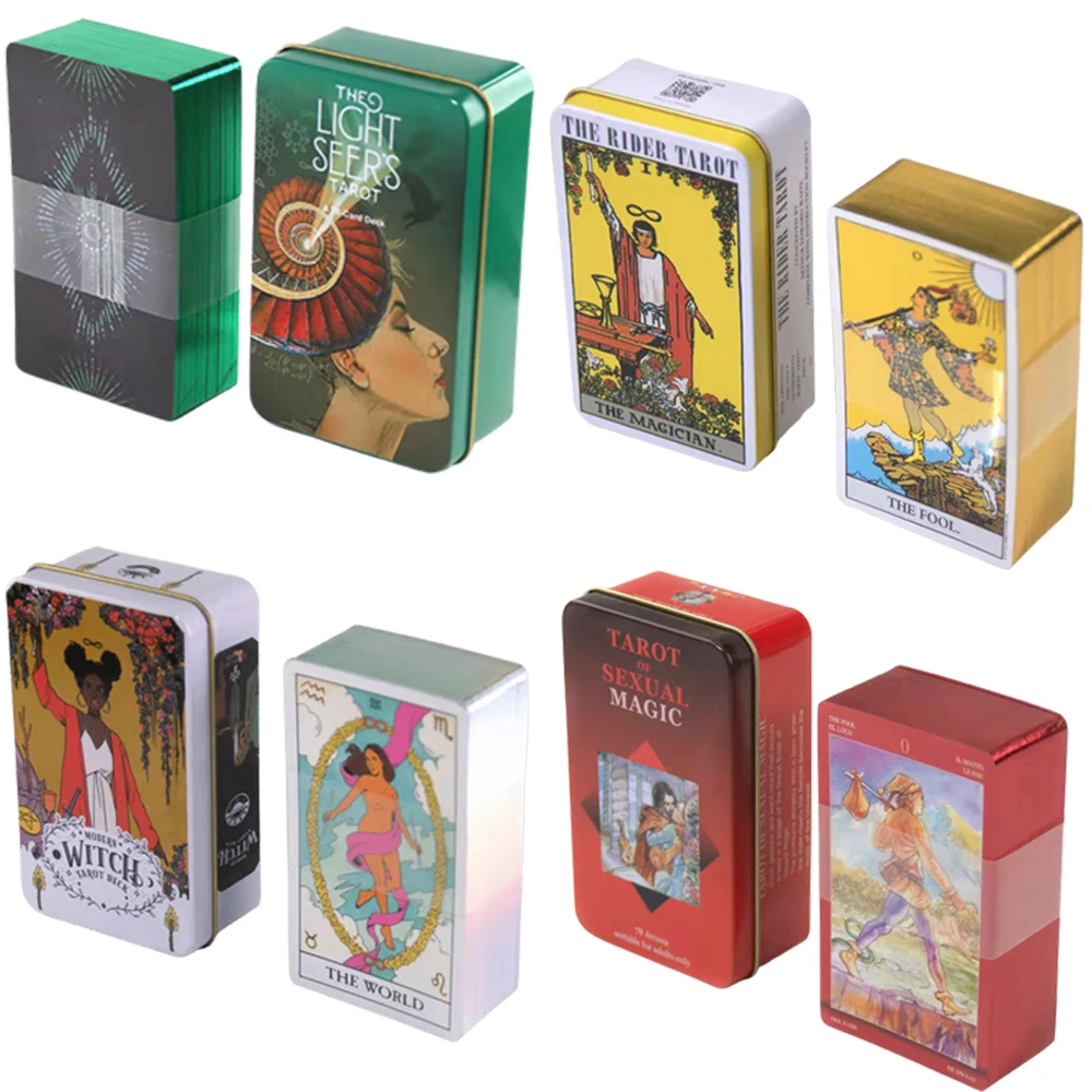 Hot Sell Tarot Cards Board Game for Divination Personal Use Tarot Deck Party Games Deck for Girl Board Game Table Game