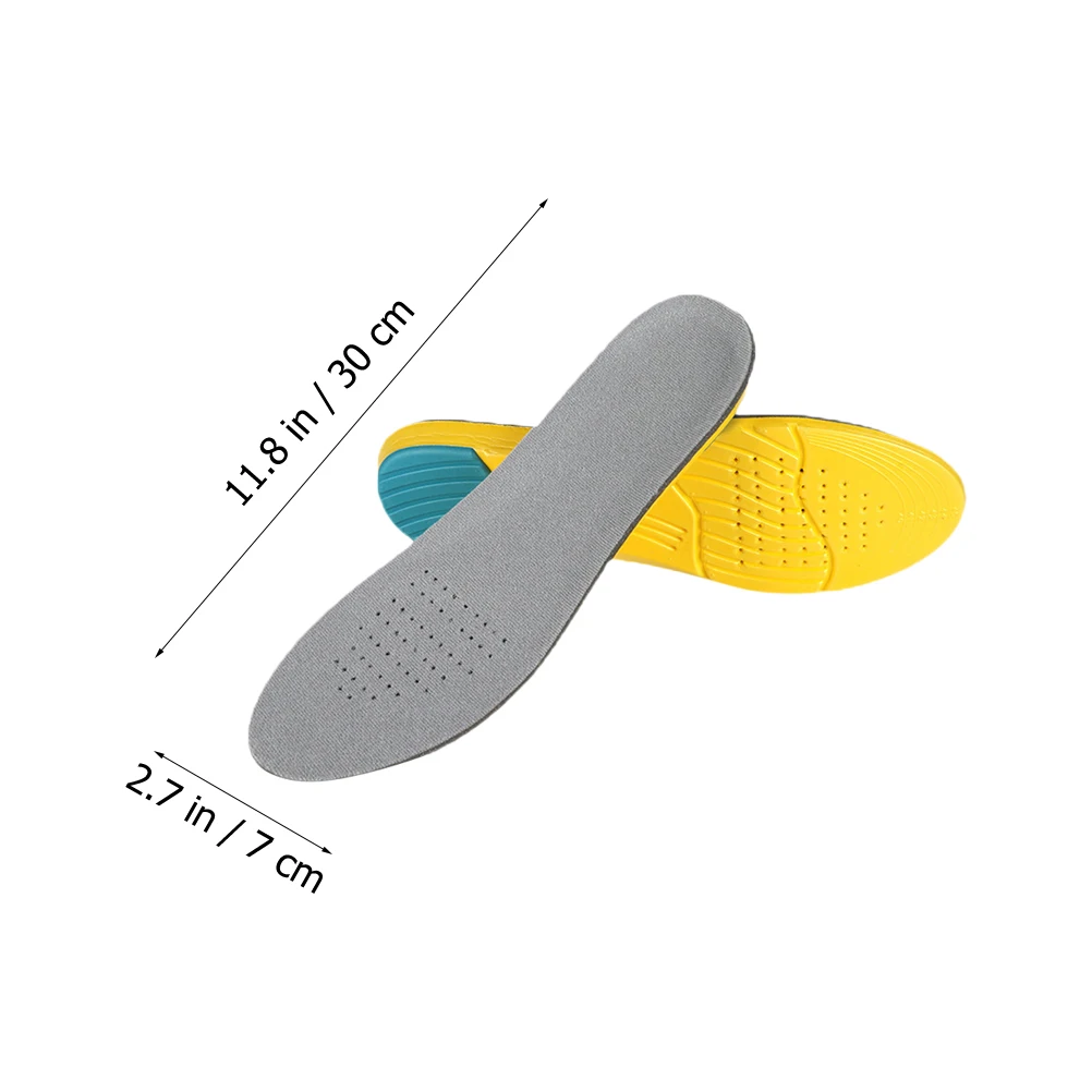 

1Pair Breathable High Elastic Insoles Inner Height Increasing Shoe Pads Shockproof Sweat Absorbing Sports Shoe Cushions