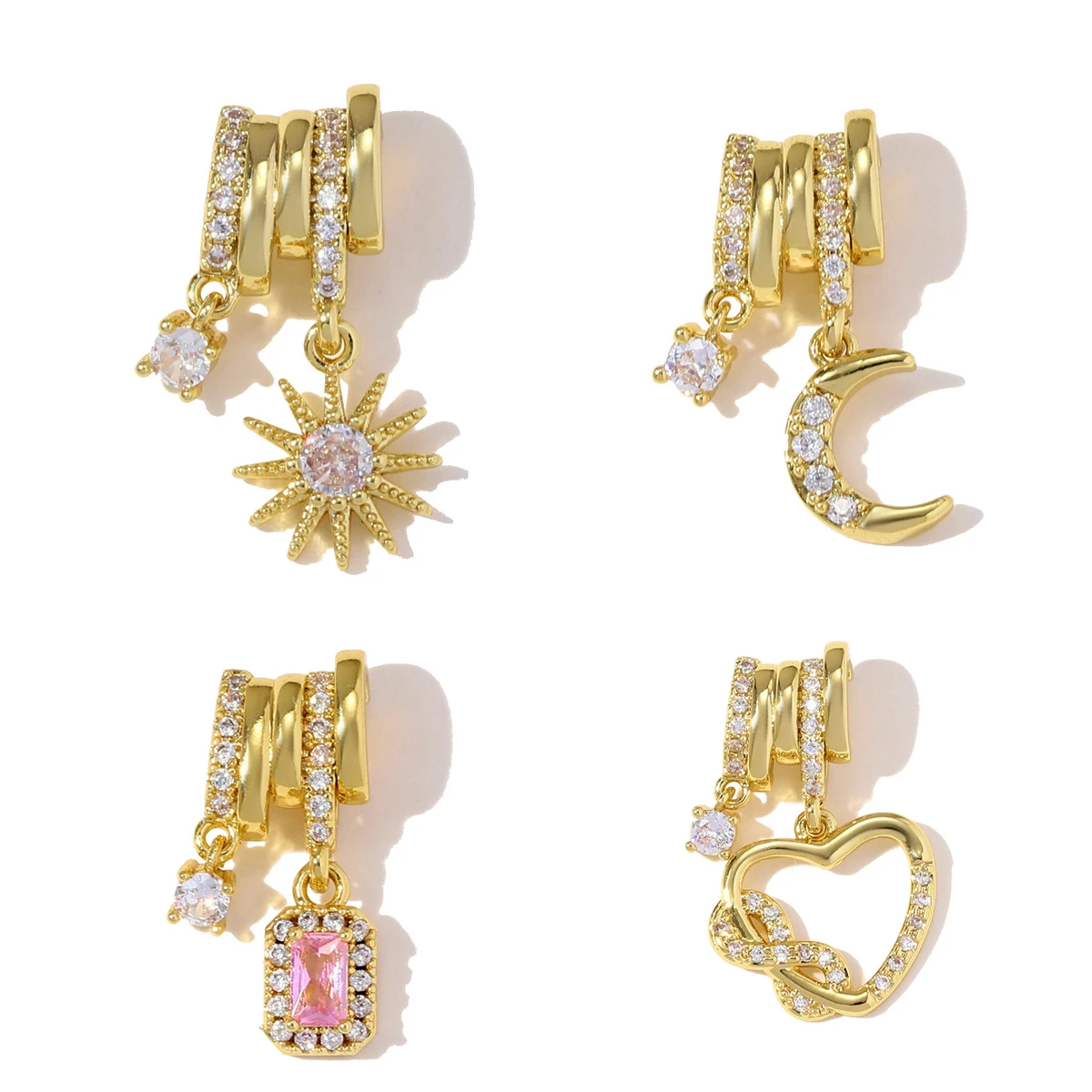 3Pcs/Lot Copper Zir…