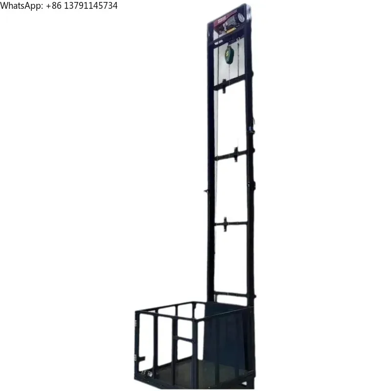Electric Lift Small Electric Lifting Platform Freight Elevator Fixed Simple Anti-fall Factory Warehouse Home Hoist