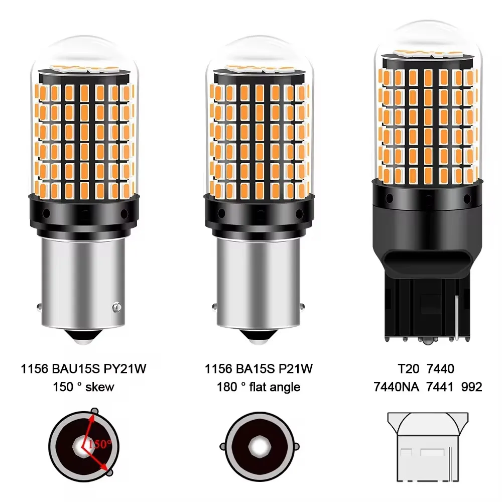 

GICOO Signal Light 1156 BA15S P21W BAU15S PY21W T20 7440 CanBus for Turn Lamp Tail Bulb Brake Reverse Lamp