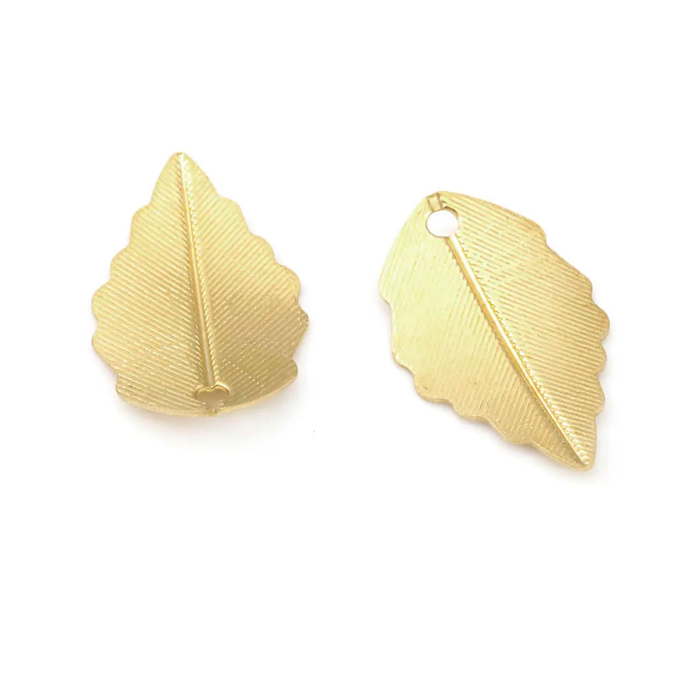 Brass Tree Leaf Leaves Charms Pendants High Quality Necklace Earrings Diy Jewelry Accessories Materials Rosediy official-website