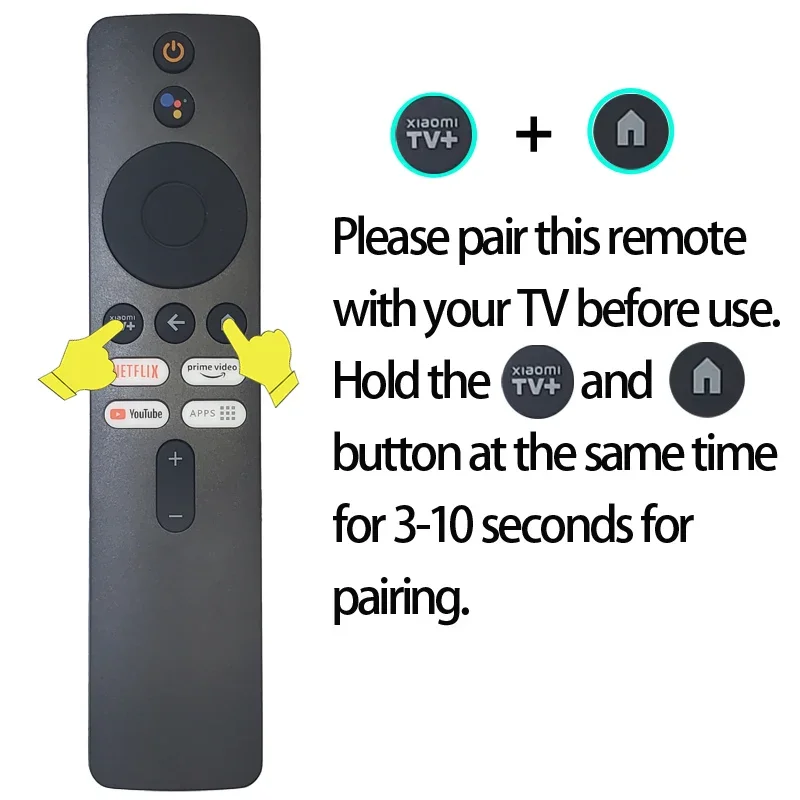 XMRM-M6 Voice remote Control for Xiaomi mi 2nd Gen Box Applicable to TV Box S (2nd Gen) 4K Ultra HD Streaming Media Player