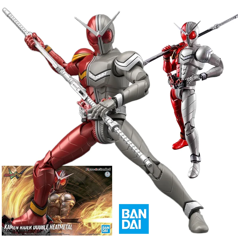 

Bandai Kamen Rider Anime Figure Rise Standard Double Heatmetal Genuine Model Collection Anime Action Figure Toys for Children