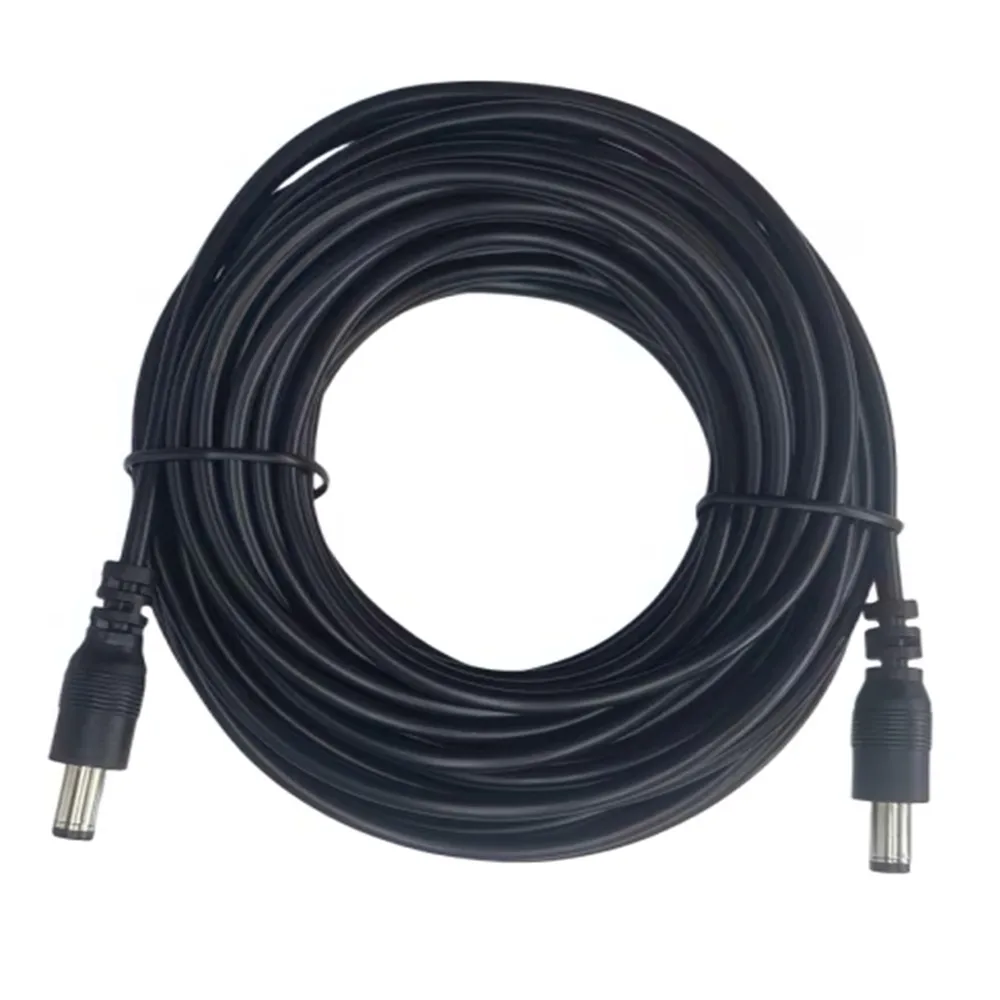 12V DC Power Extension Cord 5. 5 x 2. 1mm Male to Male Power Adapter Cable For LED Strip, Surveillance Camera