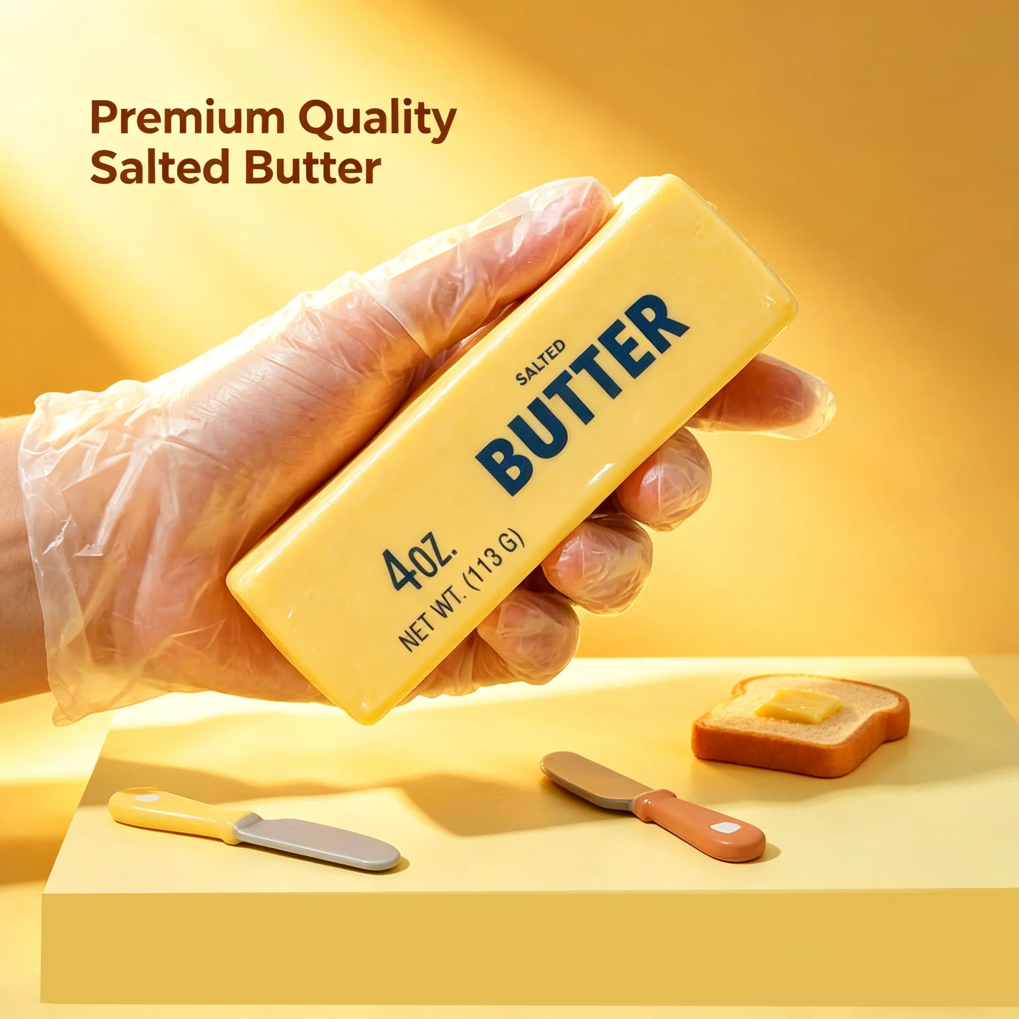 1-5 Stück Butter-Stick Squishy Spielzeug Langsam Aufsteigender Butterblock Fidget-Spielzeug Anti-Stress Handentspannungs-Quetsch-Sensorik-Geschenk