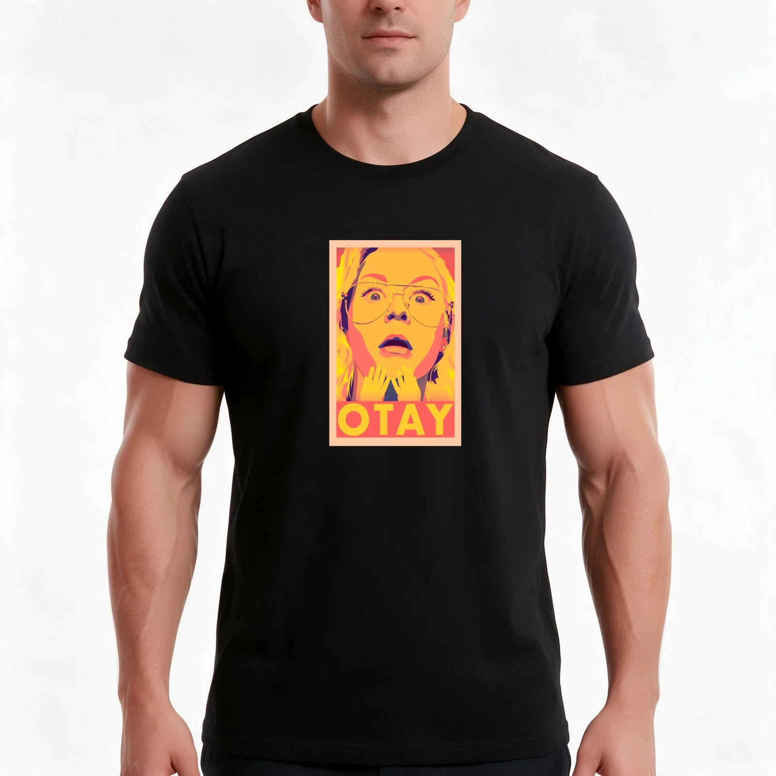 Retro Kallmekris tiny hands OTAY T-Shirt, Summer Casual Cotton Tee, Oversized Streetwear Tops, Vintage Graphic Print