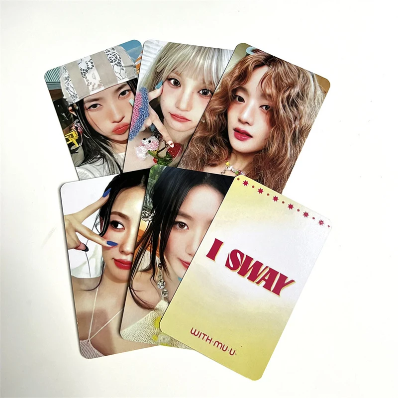 5szt/zestaw KPOP (G)I-DLE Nowy Album I SWAY LOMO Card Specjalna karta SHUHUA YUQI WITHMUU Pocztówka Kartka okolicznościowa K-POP Karta fotograficzna