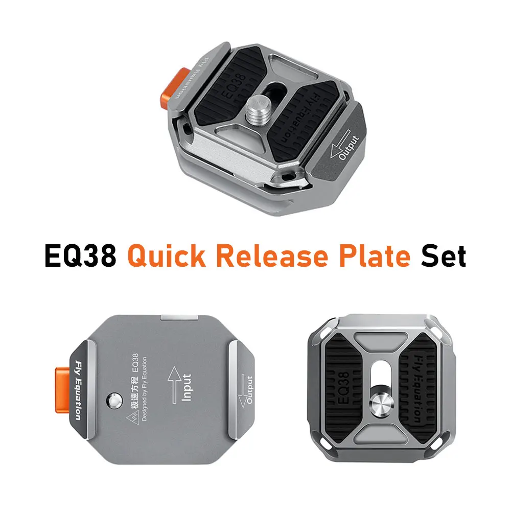 Fly Equation EQ38 Quick Release Base Plate Set Multi-hole Fast Switching Mount for Cameras Tripod Stand Photography Accessories