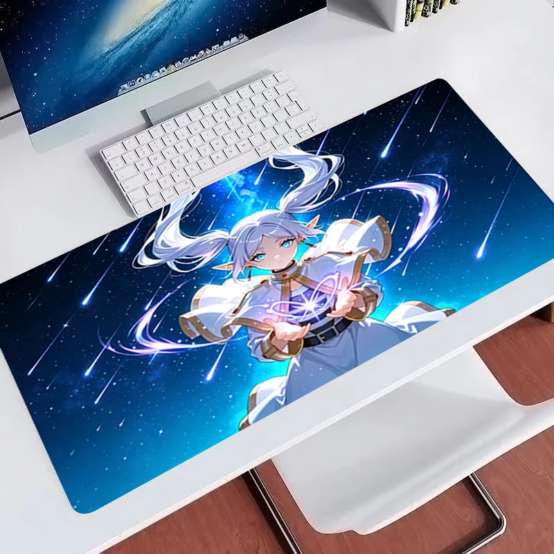 Mouse Pad kawaii Gaming Accessories Frieren At The Funeral E-sports Players Gamers Desk Mat Anime Keyboard Mat Office Mousepad