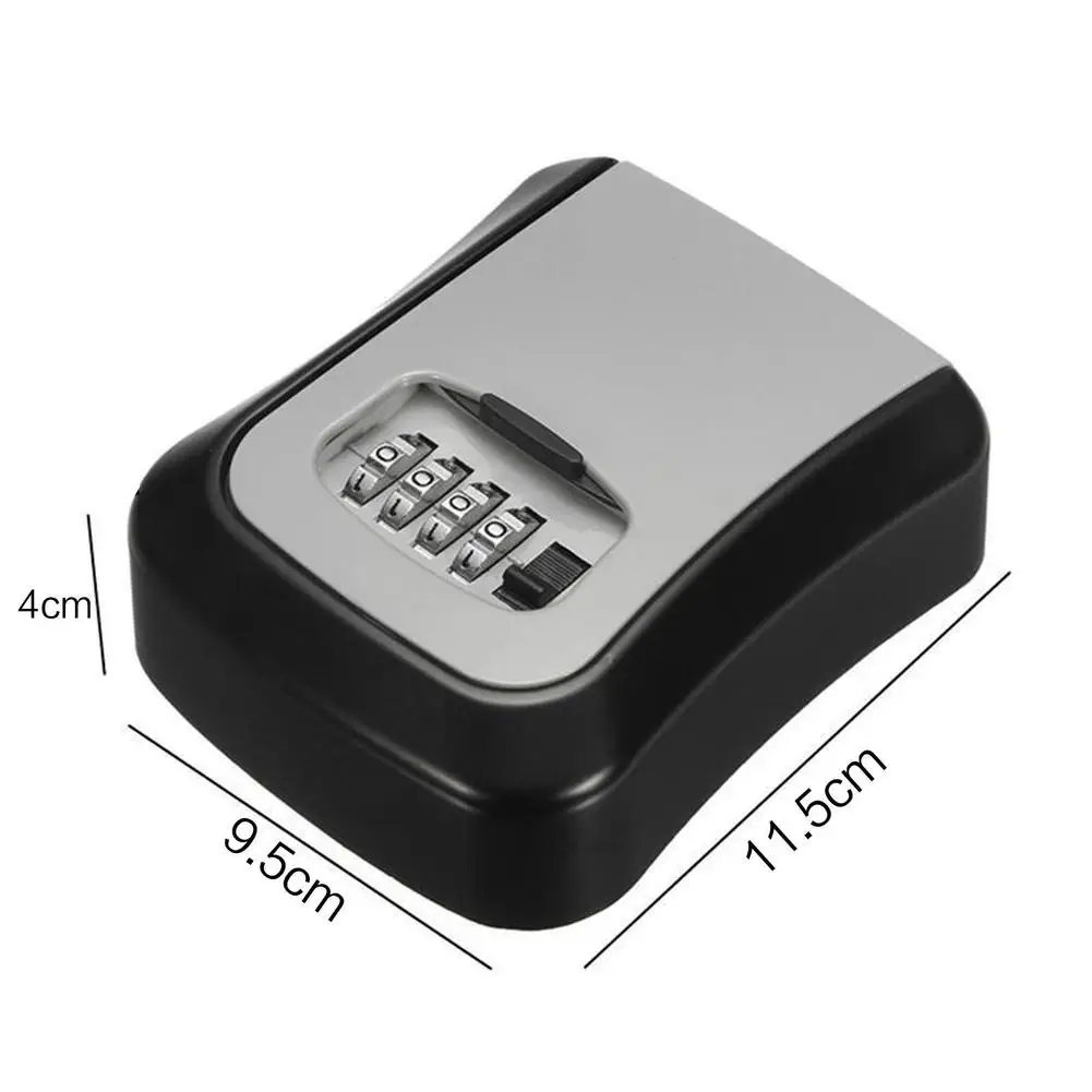 Imagem -06 - Abs Plastic Password Key Box Organizador Seguro Senha de Combinação de Dígitos Wall Mount Indoor And Outdoor u Disk