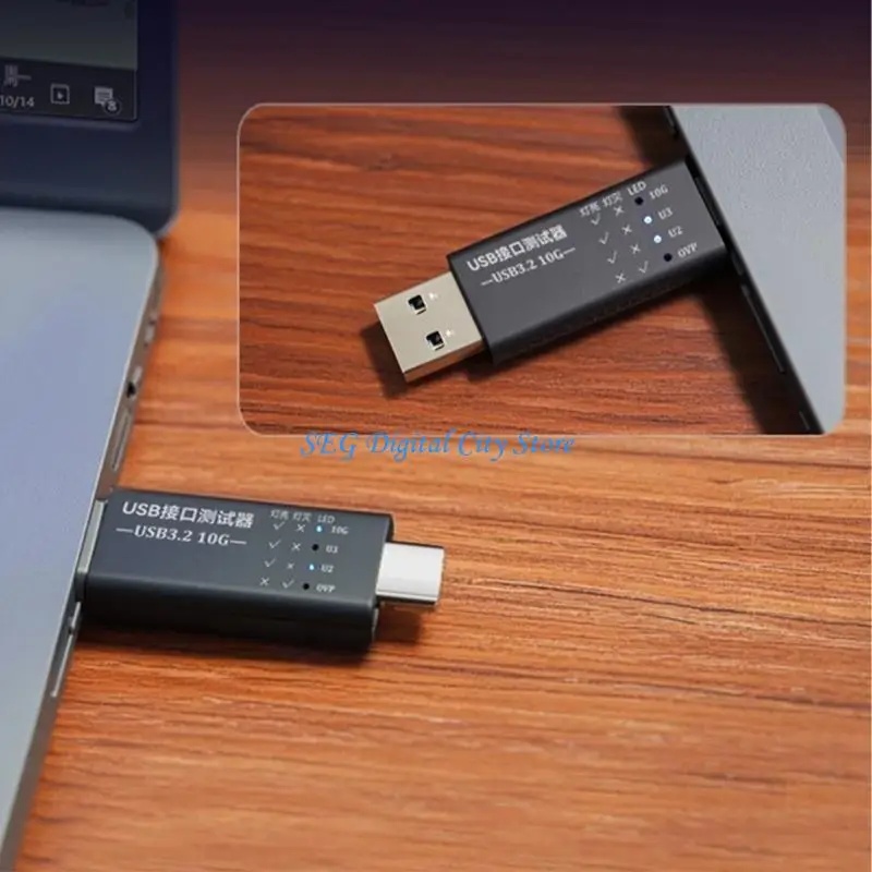

U75B USB C To USB -тестер интерфейсов с светодиодным дисплеем для быстрого заряда и синхронизации данных