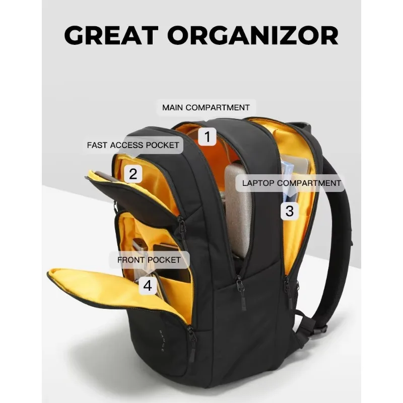 BANGE New Travel Waterproof Soft Lightweight Student Casual Bag Men Laptop Backpack
