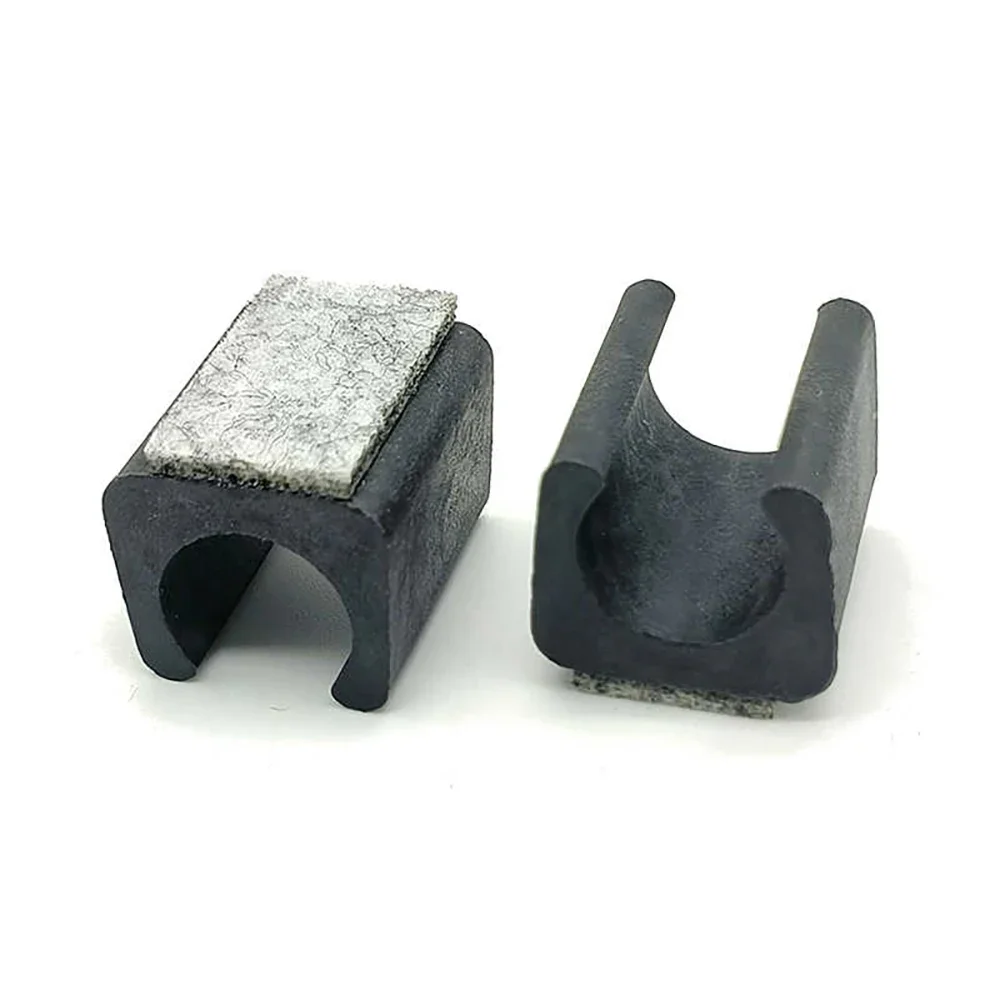 Felt Rubber Furniture Foot Pads Anti Slip U-Shaped Pipe Clamps Table Leg Covers Chair Pads  Floor Protection Covers Pipe Caps image 3