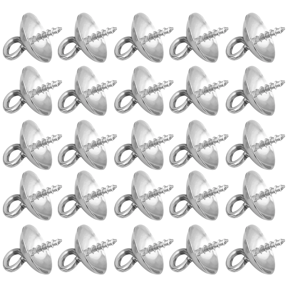 

100PCS Premium Stainless Steel DIY Pearl Jewelry Trays for Necklace Making Accessories