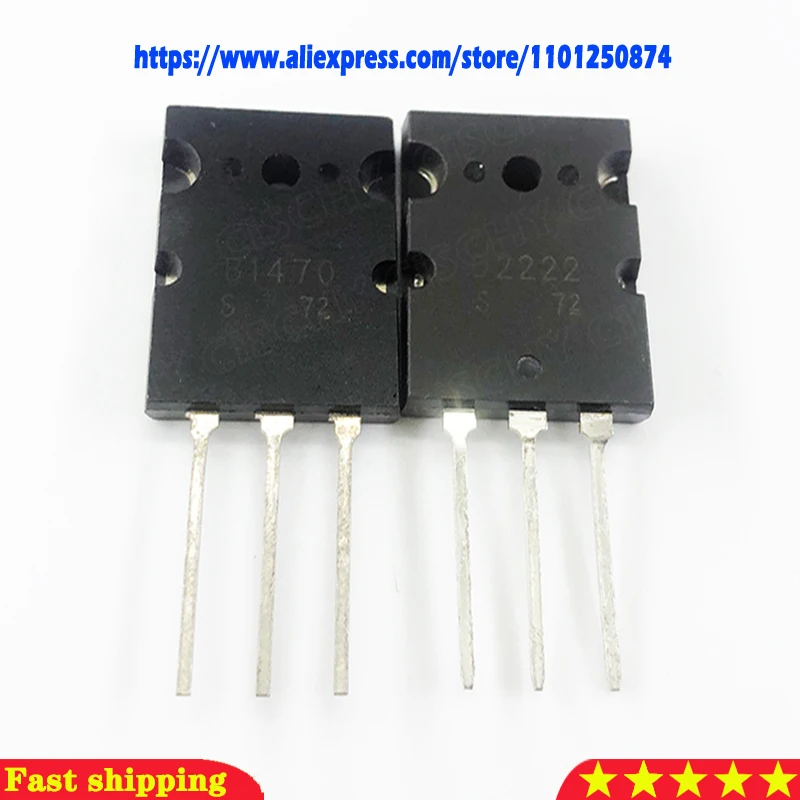 5pair {2SA1943 2SC5200}{2SB1470 2SD2222}{2SA1302 2SC3281}{2SA1301 2SC3280} TO-3P A1943 C5200 B1470 D2222 A1302 C3281 A1301 C3280 view 3