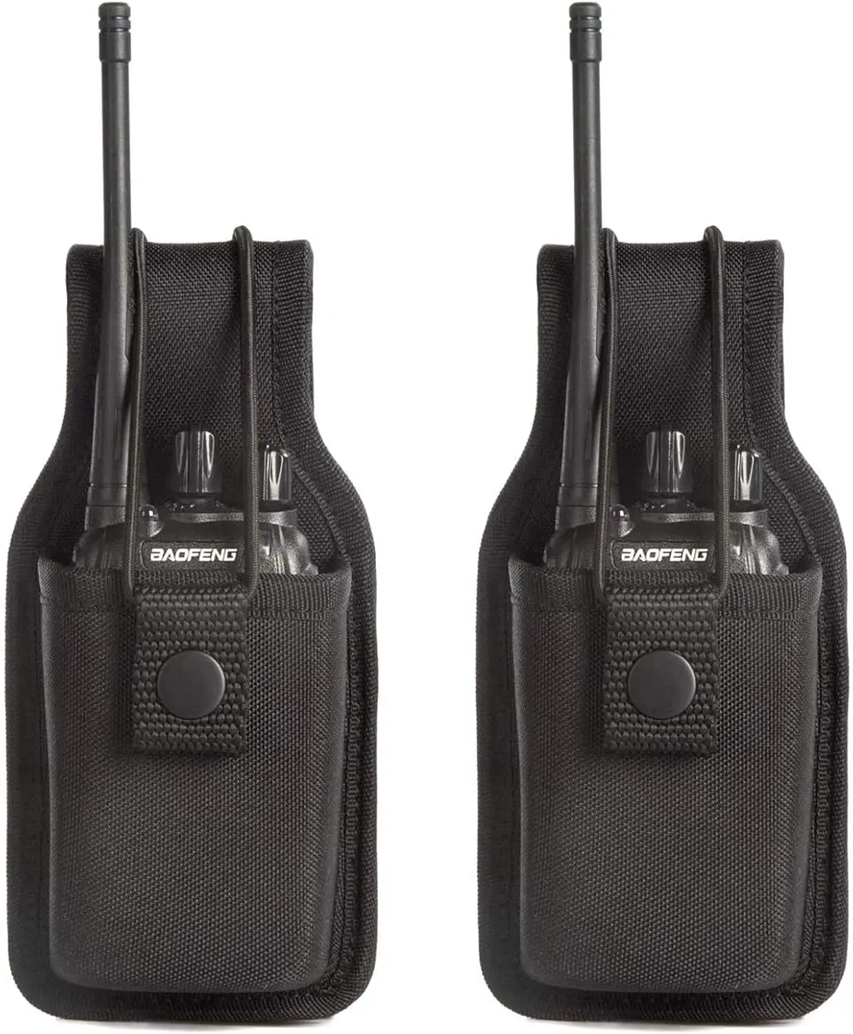 

Durable Nylon Radio Holster for Two-Way Radios, Fits Duty Belts, 2-Pack