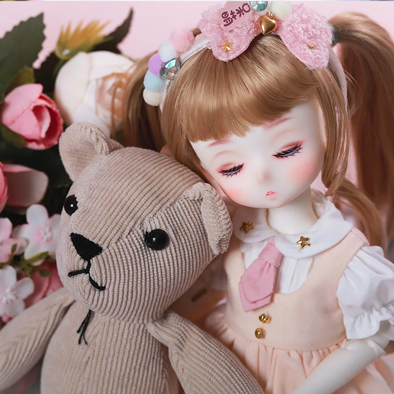 Shuga Fairy 1/6 BJD Doll Sleep-head Tiny Full Set Ball Jointed Doll Elf Ears Toys Surprise Gift for Children Anime Figure